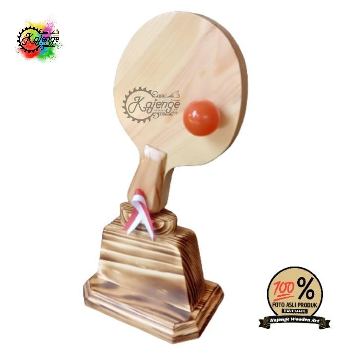 Piala Kayu Tenis Meja Bola Ping Pong Kajenge KWA Kecil