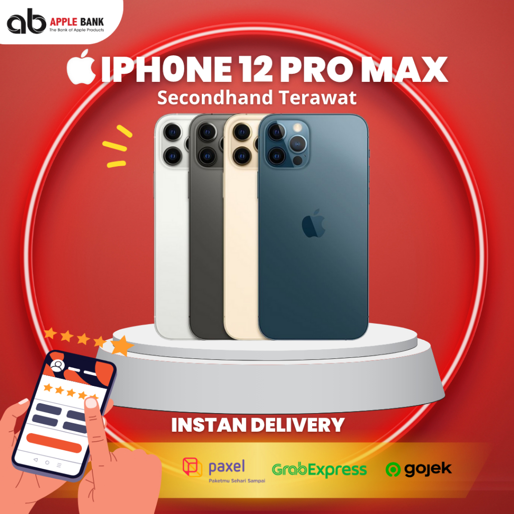 iPhone 12 Pro Max 128GB 256GB 512GB Second Ex Inter Terawat Berkualitas