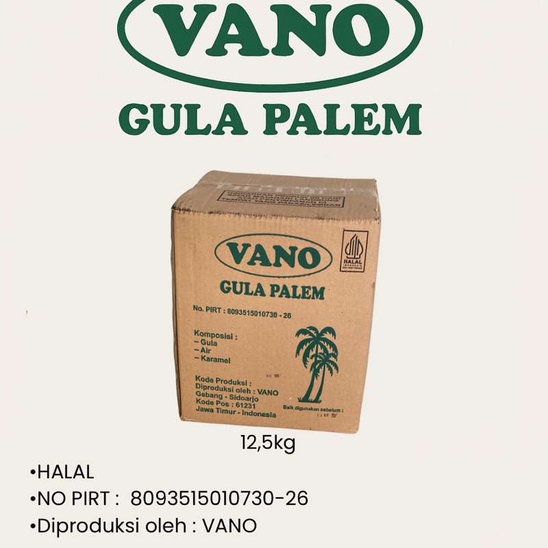 

Gula Palem Vano 12,5kg | Palm Sugar