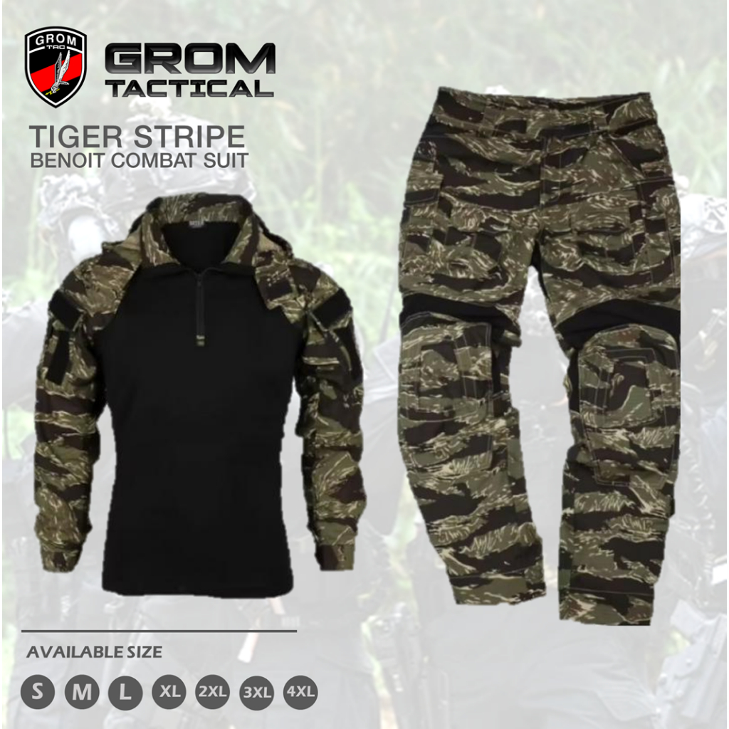 TIGER STRIPE COMBAT SHIRT BENOIT