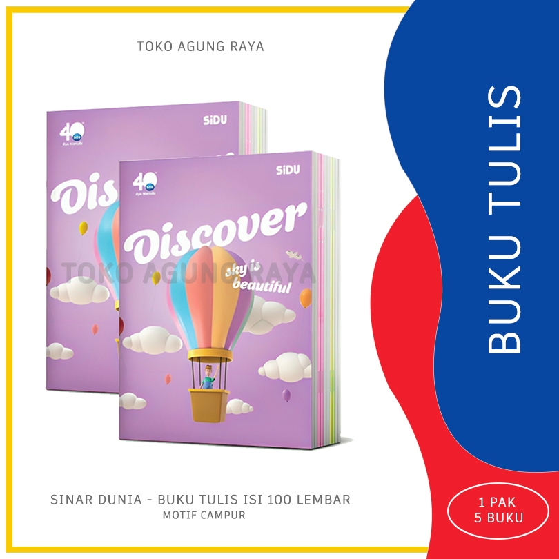 

[PACK] BUKU TULIS SINAR DUNIA (SIDU) ISI 100 LEMBAR