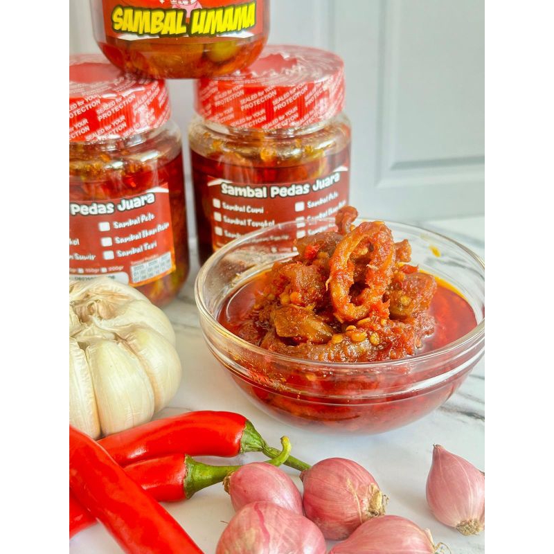 

[200gram] sambal umama | cumi | tongkol | ayam suwir | PETE | TERI
