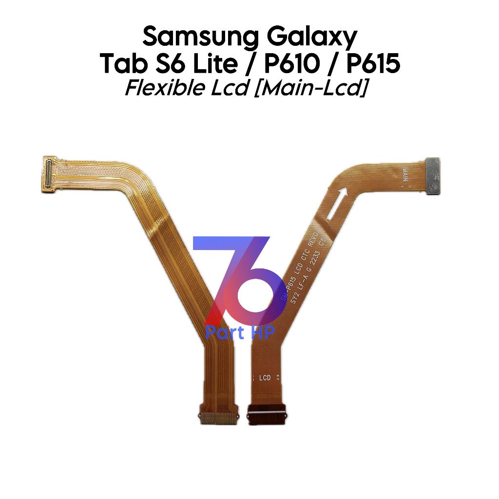Flexible LCD ( MAIN ke LCD ) Samsung Galaxy Tab S6 Lite / P610 / P615 - Flexibel Fleksibel Fleksible