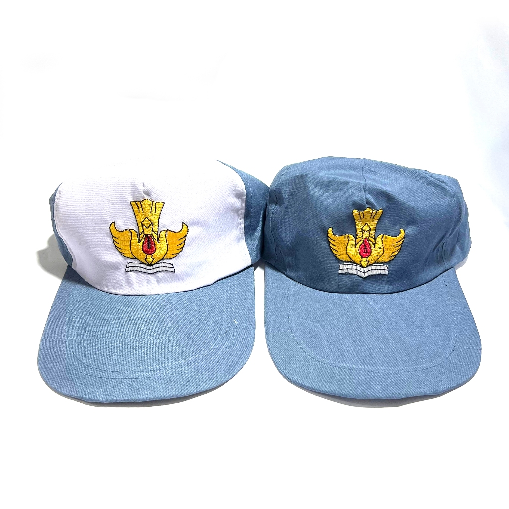 

Topi SMA Sekolah Model Setingan Rel Warna Abu-abu Polos dan Biru Putih