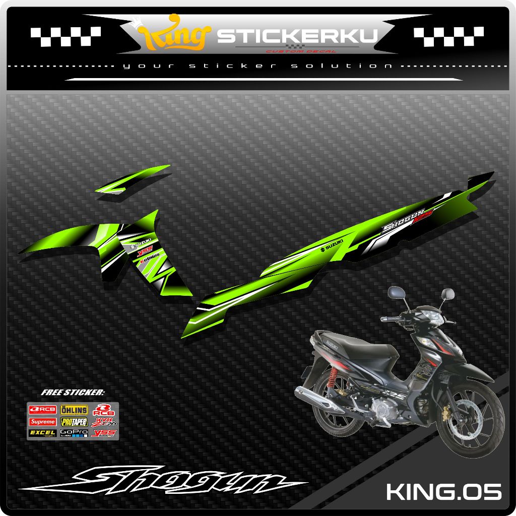 Stiker Shogun SP 125 Robot Decal Striping Standar Shogun SP 125 Premium Racing. KS.05