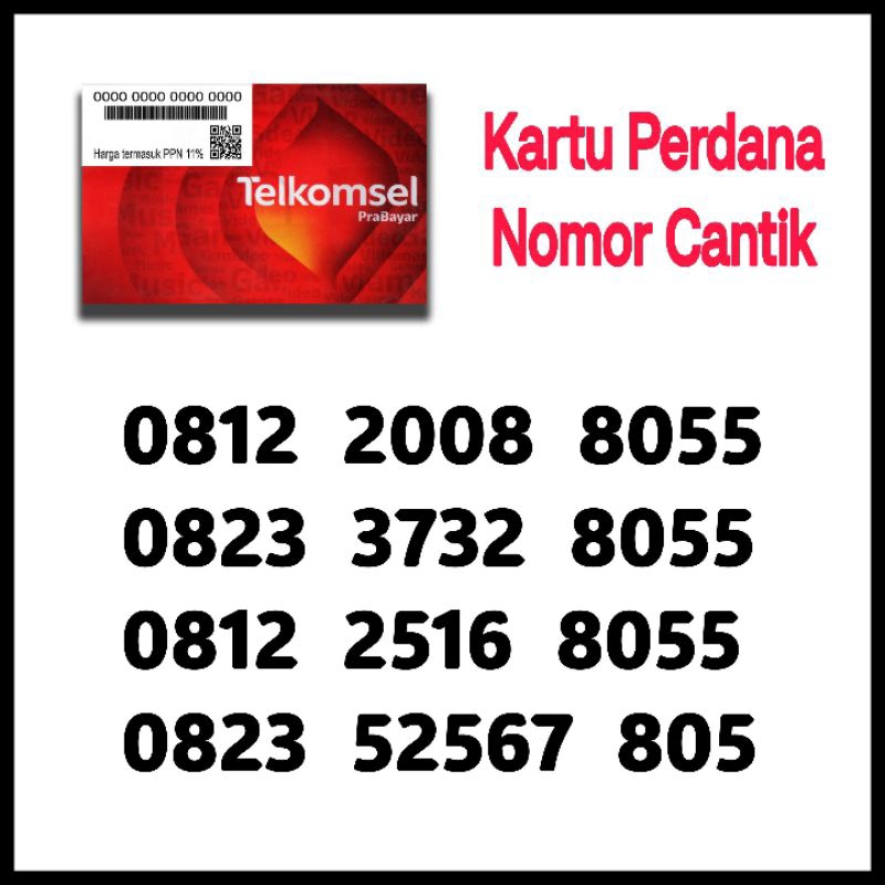 PERDANA NOMOR CANTIK TELKOMSEL SIMPATI 8055 805 BOS BOSS