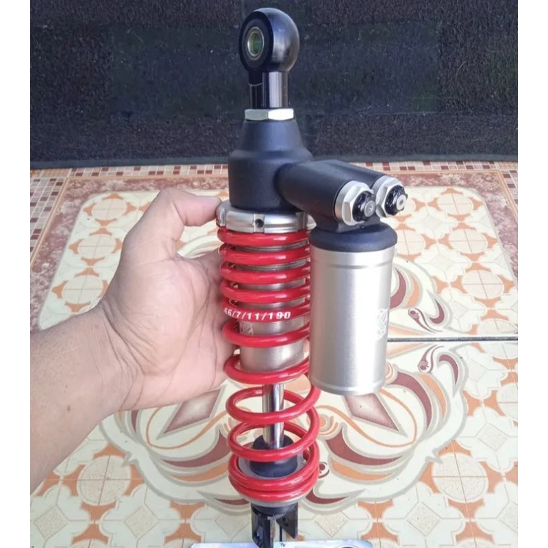Shock original Kawahara Shicanelite Evo double click Rebound Kompresi Adjuster uk 330mm Vario 125 15