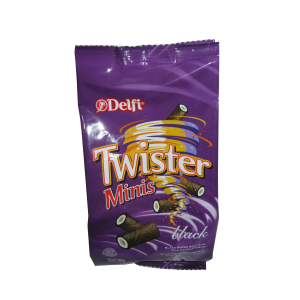 

DELFI WAFER STICK TWISTER MINIS BLACK VANILLA PCK 70g