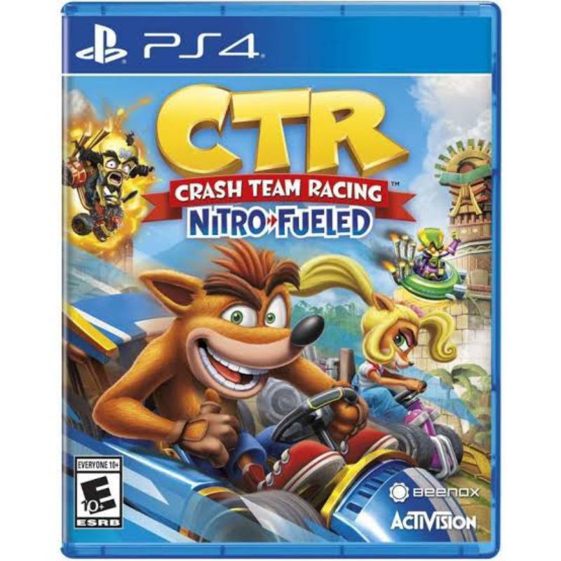 kaset game ps 4 CTR team racing, multiplayer