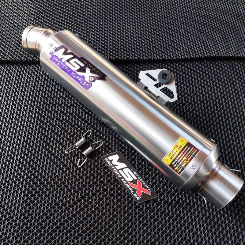 Big Sale Slincer Knalpot Original Msx Suara Bisa Request Emblem Blue Titanium Dos Vega Jupiter