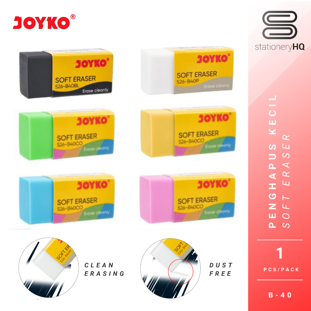 

Soft Eraser / Penghapus / Stip Joyko B40 Kecil