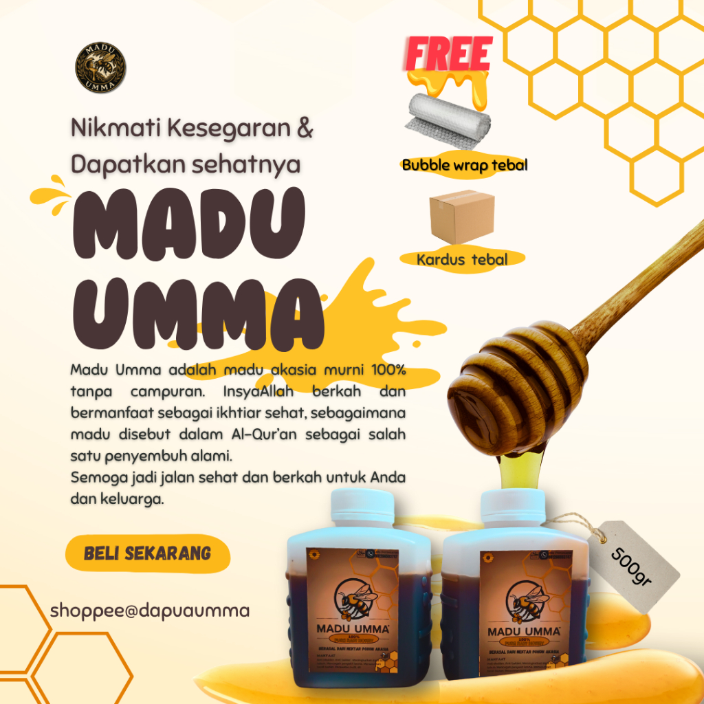 

Madu Umma 500gr (Madu Akasia)
