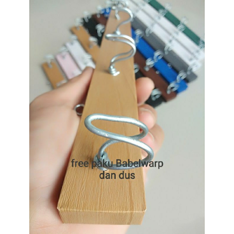 Gantungan baju kastop kayu gatungan kamar mandi serbaguna