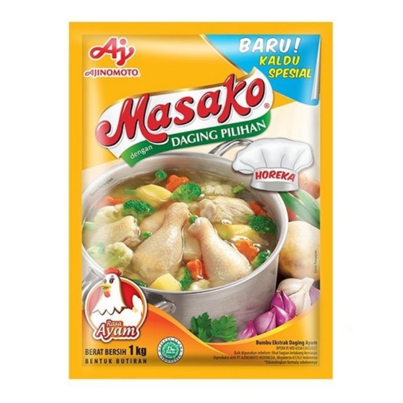 

Masako bumbu kaldu ayam/sapi 1kg