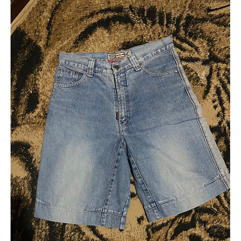 y2k jorts baggy wash seek