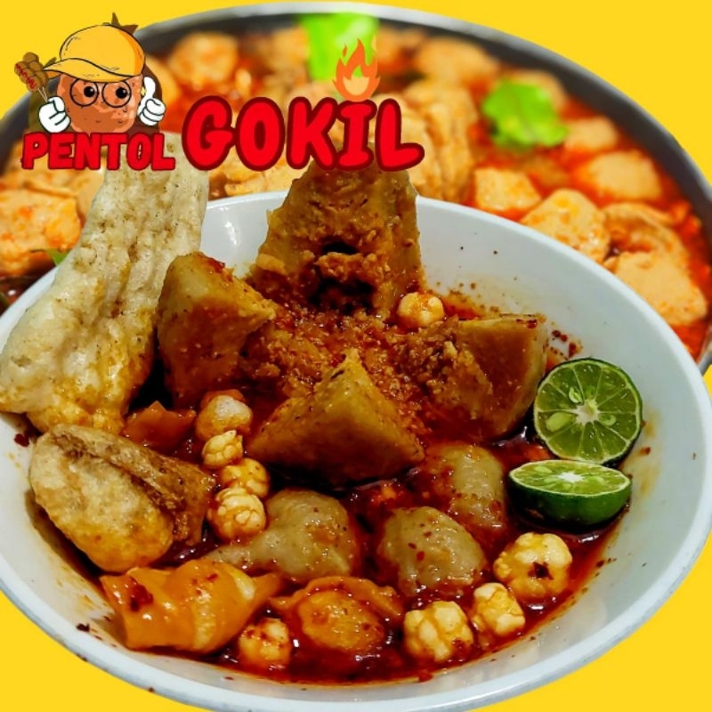 

Bakso / Baso Pentol daging cincang pedas