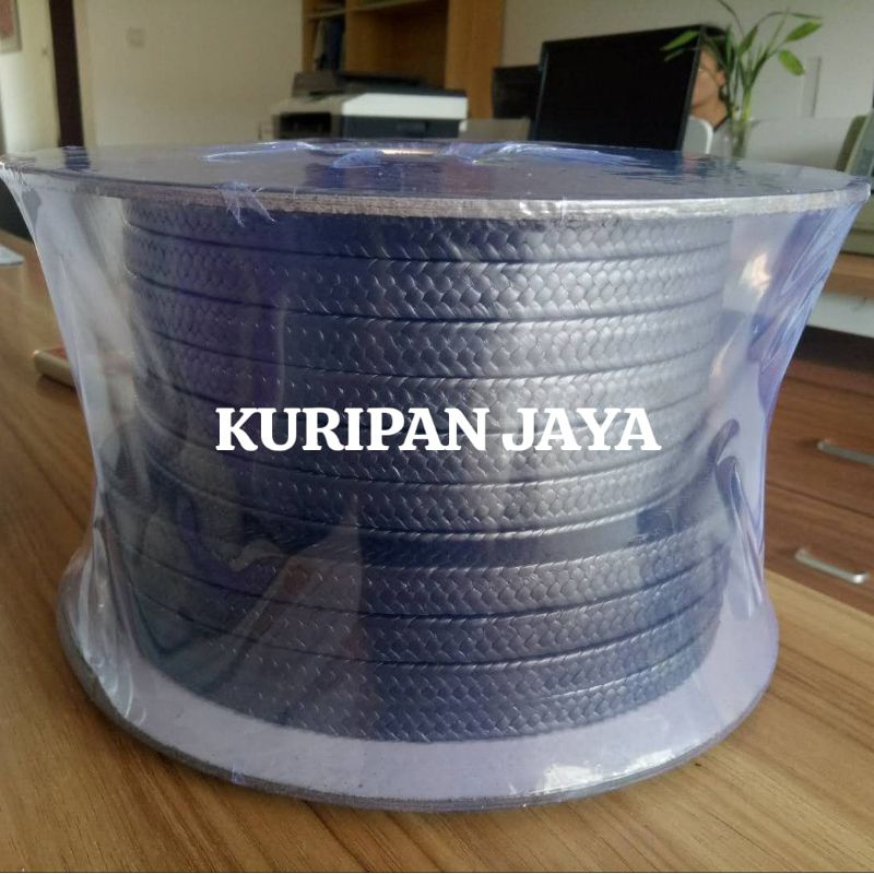 Gland Packing PTFE Graphite hitam Rollan / Gland Packing GFO