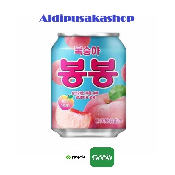 

Haitai Bon Bon Peach Juice 238ml - Minuman Dengan Buah Persik Made In Korea