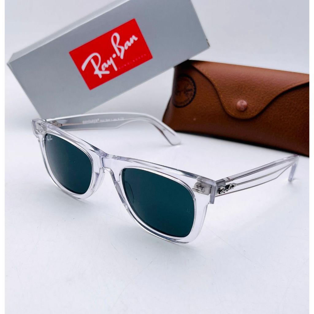 RAY-BAN 2140 LIMITED EDITION Transparan frame / sunglasses pria /kacamata polarized original fullset