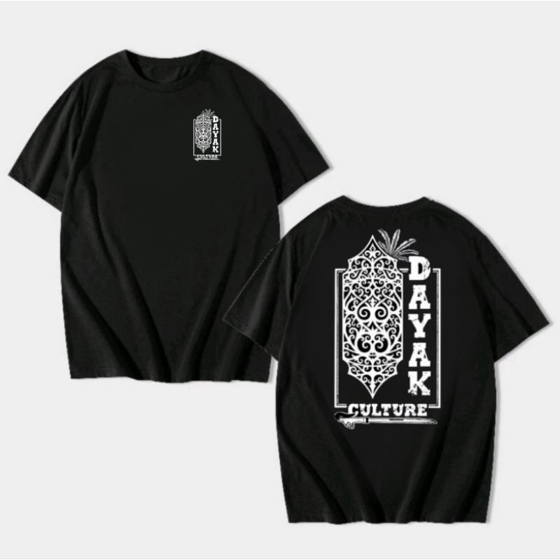 KAOS DAYAK CULTURE CORAK TALAWANG TAMENG DAYAK