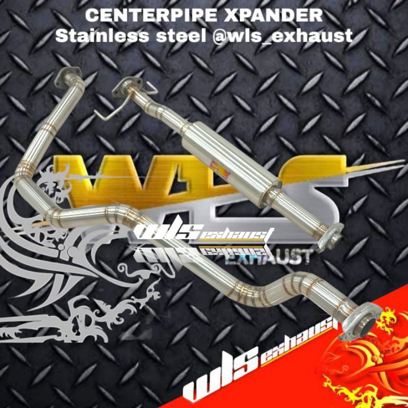 KNALPOT MOBIL CENTERPIPE XPANDER PNP STAINLESS STEEL WLS EXHAUST