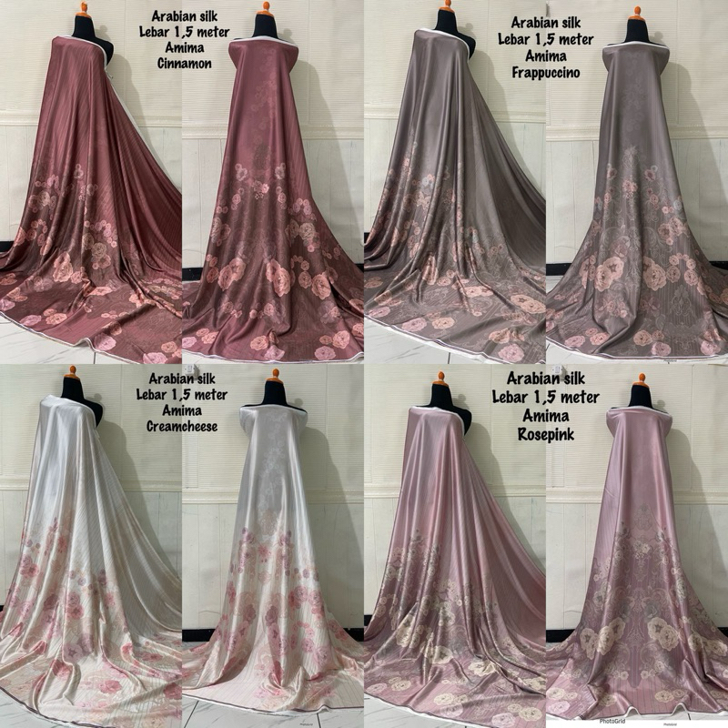 kain meteran arabian silk/ kain silk/ kain motif/ /kain sarimbit /baju couple/ harga persetengah met