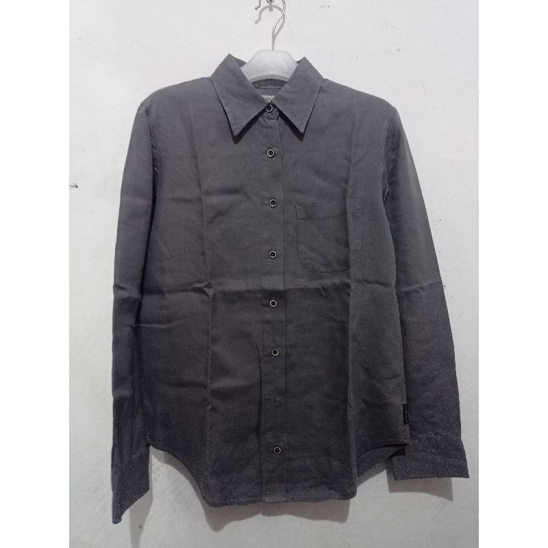 Armani Jeans Kemeja Abu abu pria Ori