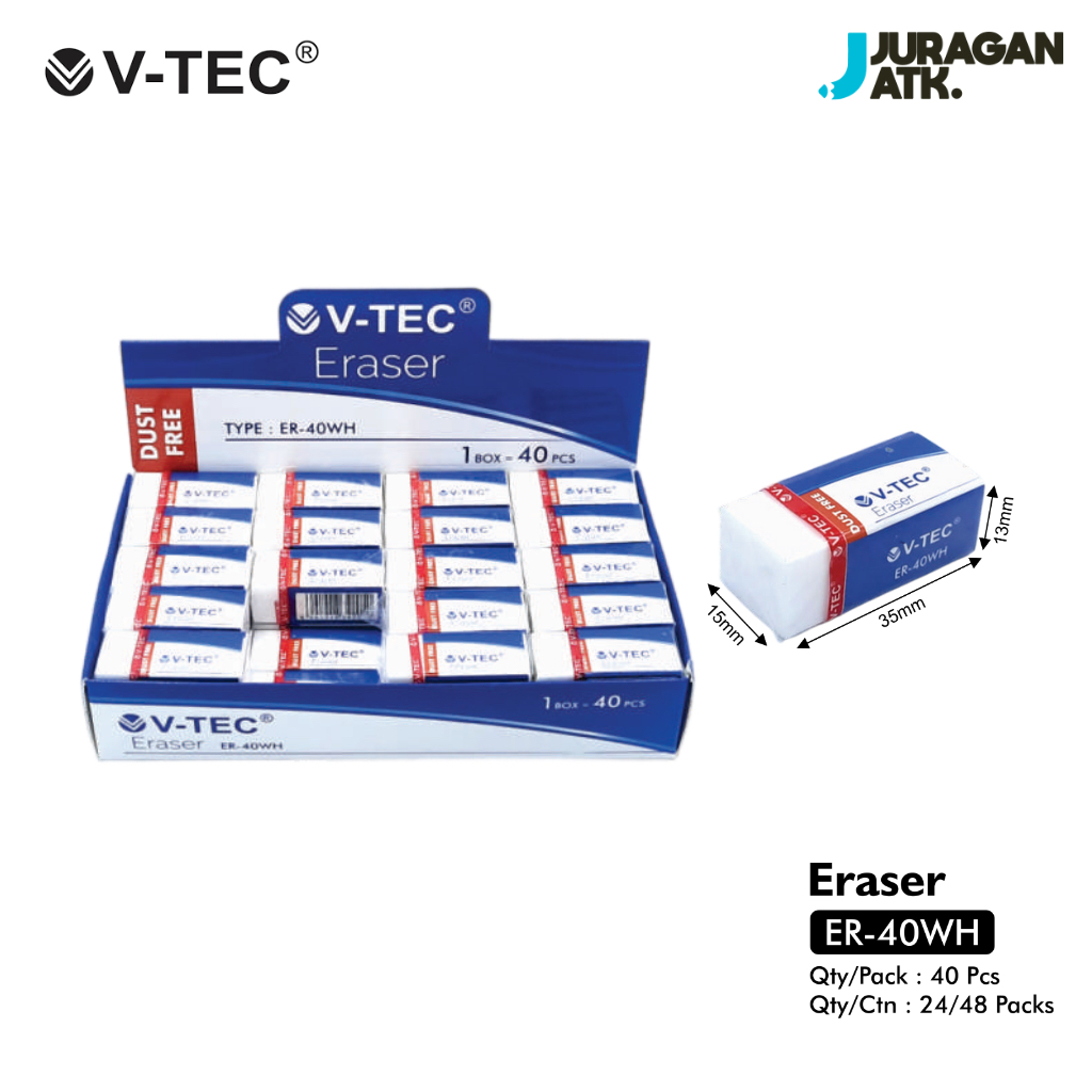 

Eraser Penghapus V-Tec ER-40WH