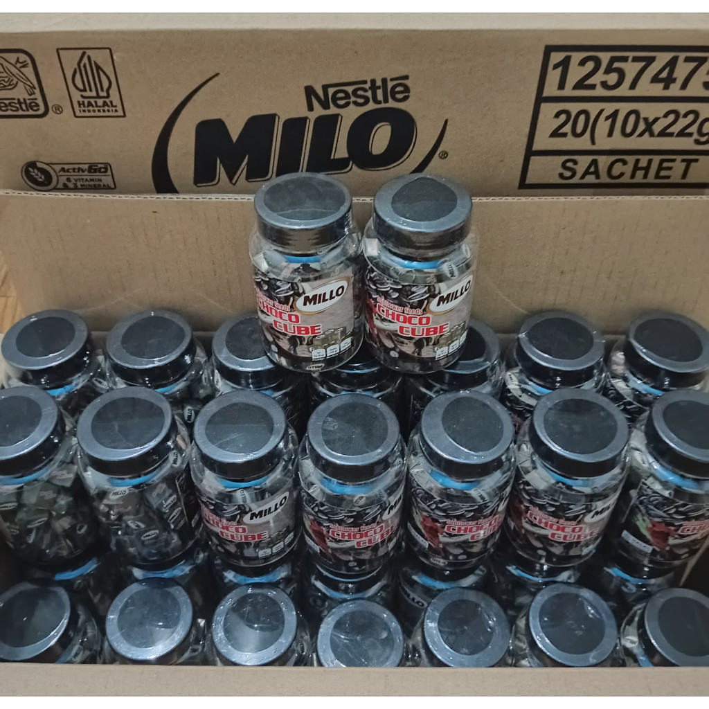 

Millo Cube Lokal Kwaci/Sunflower Seeds 1 Dus/Karton (Per Dus Isi 42 Toples, Per Toples Isi 50 Cube)