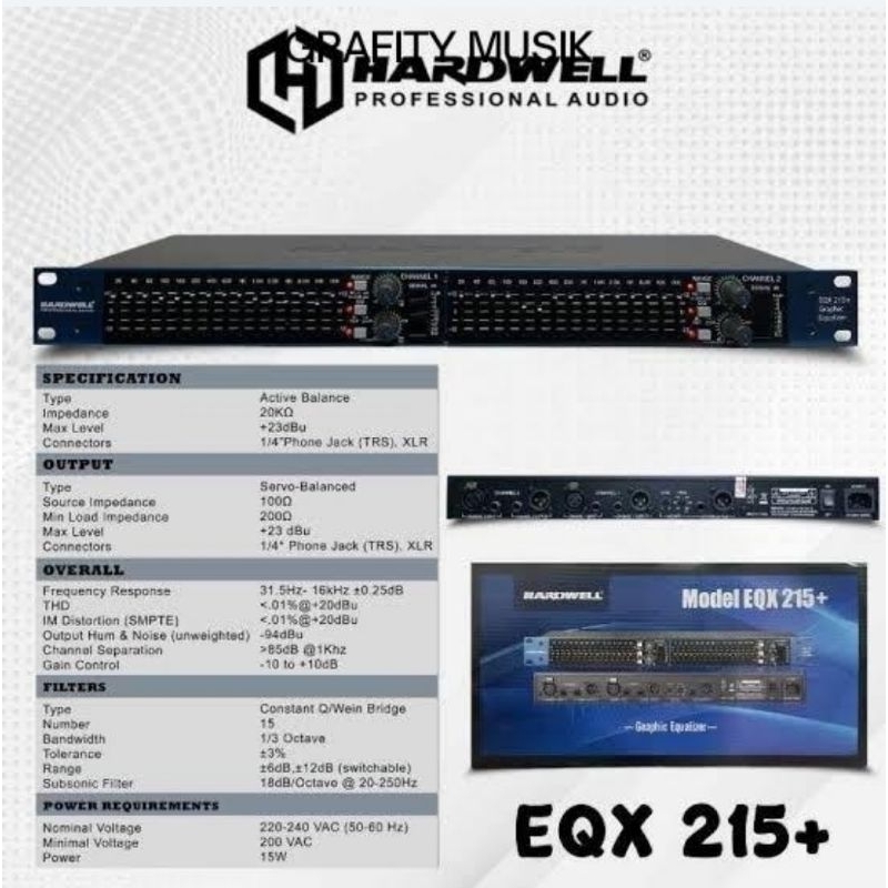 Equalizer HARDWELL EQX-215+ / EQX215+ / EQX 215+