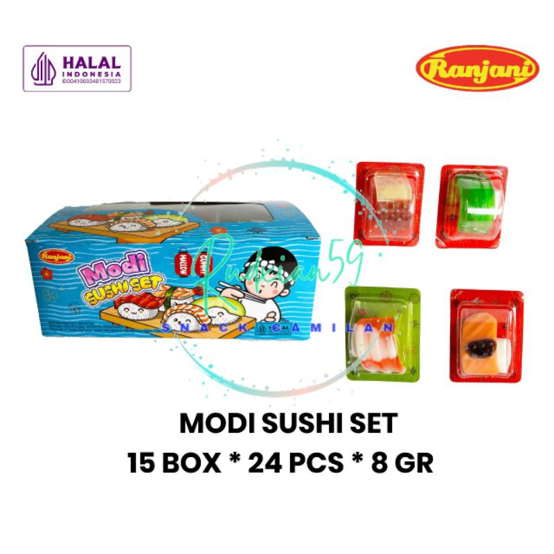 

Modi Sushi set candy box isi 24 pcs