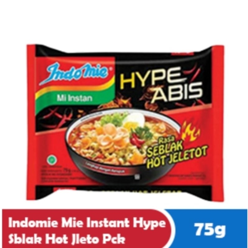 

Indomie Hype Abis Seblak Hot Jeletot Mie Instan Kuah Seblak Makanan & Sarapan | 1Sachet | 1Dus 40x75g