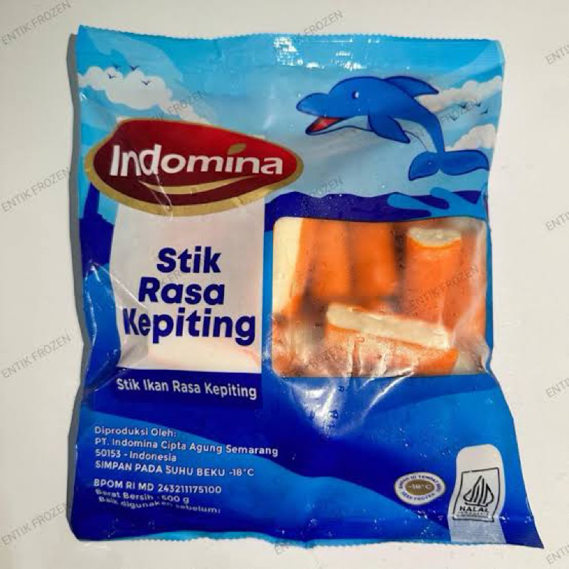 

Indomina Crab Stick / Stick Rasa Kepiting - 500gram