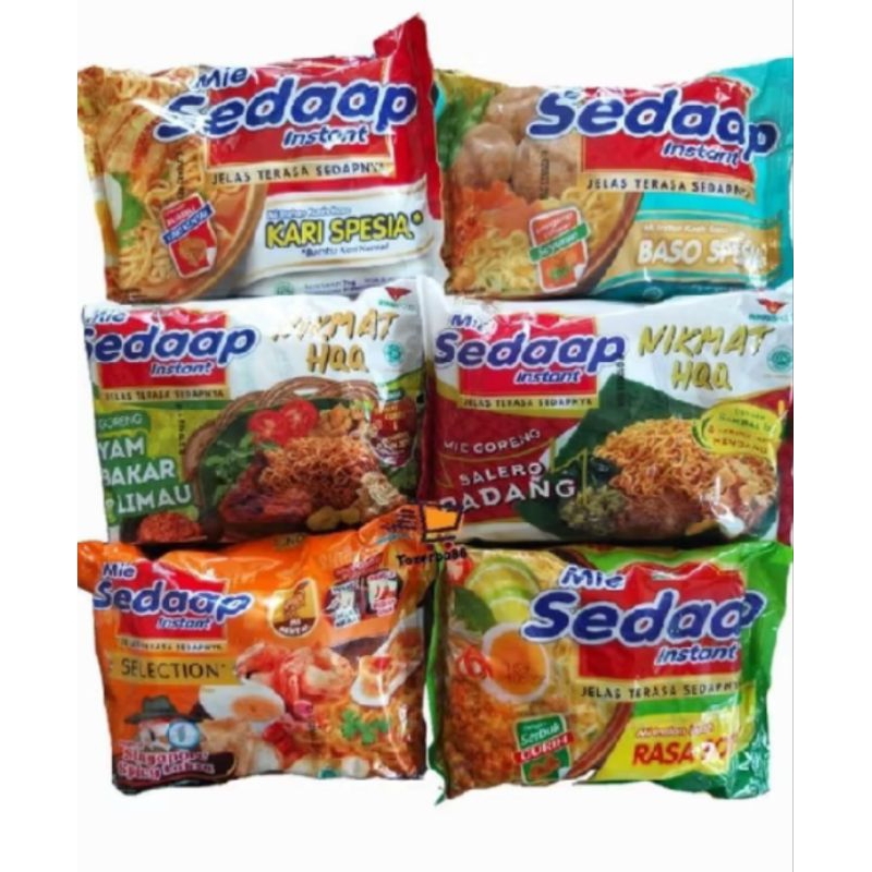 

mie sedap instan berbagai rasa