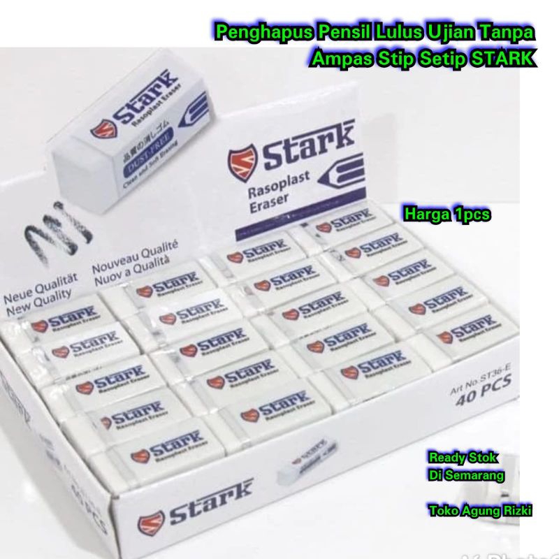 

Penghapus Pensil Lulus Ujian Tanpa Ampas Stip Setip STARK ST35-E ST36-E Putih White ST016-E Dust Free Exam Grade Eraser