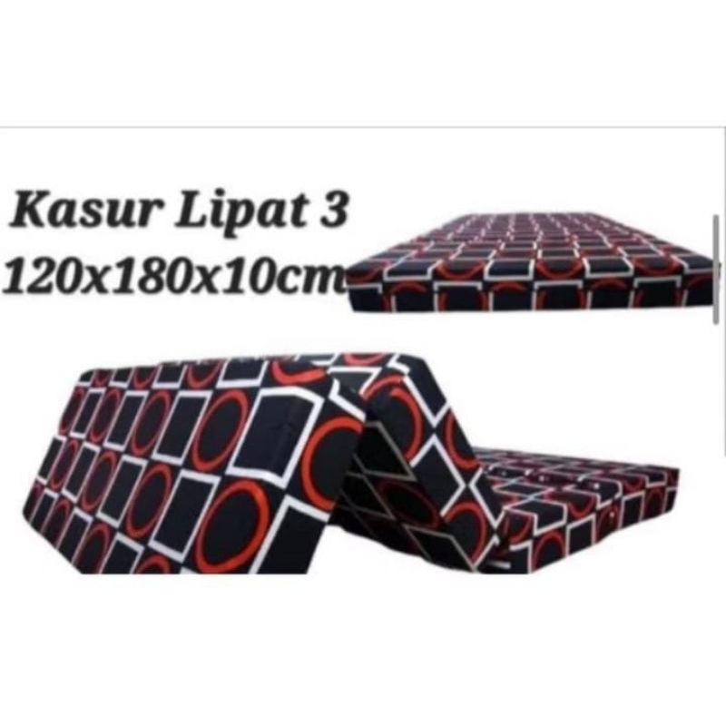 Kasur lipat motif/Kasur Lipat 3 Tebal 10 cm Minimalis