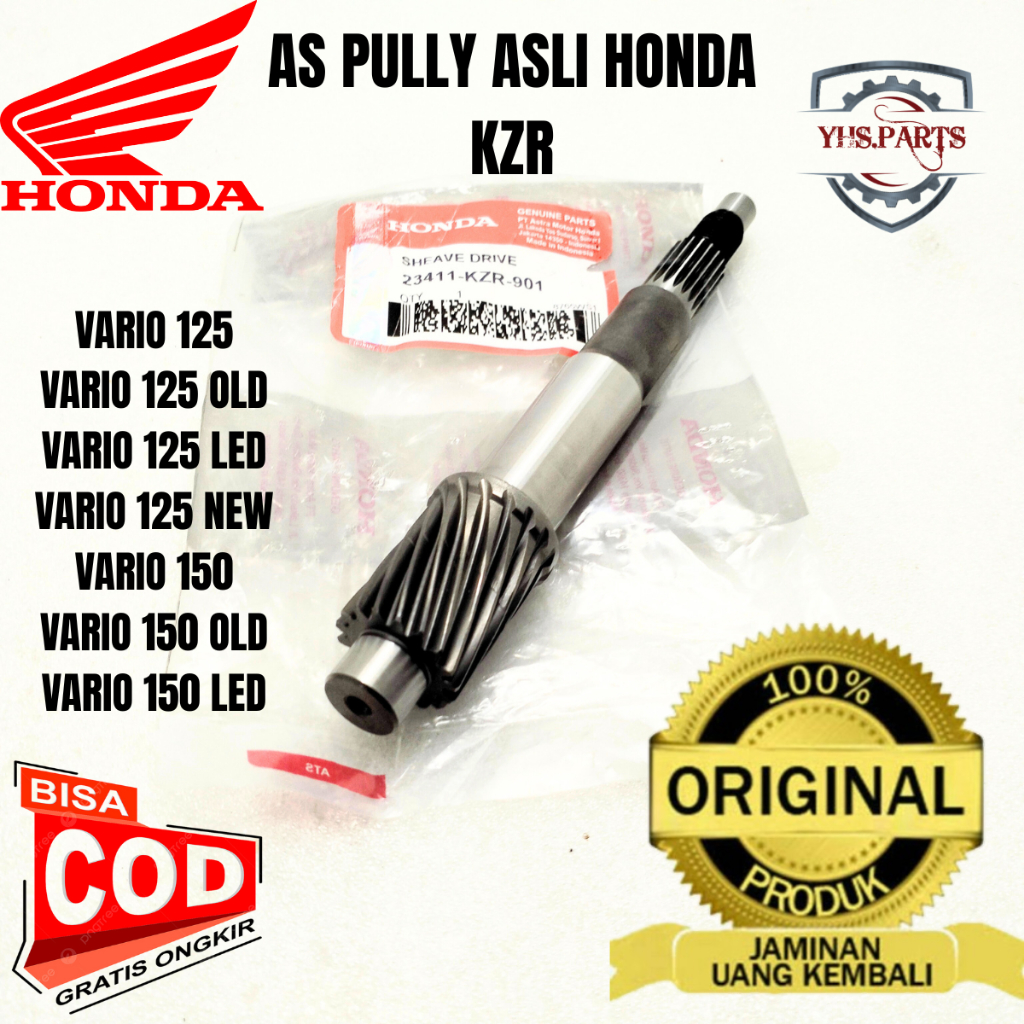 ASLI ORIGINAL AS PULLY HONDA AHM KZR VARIO 125 OLD LED NEW VARIO 150 OLD LED