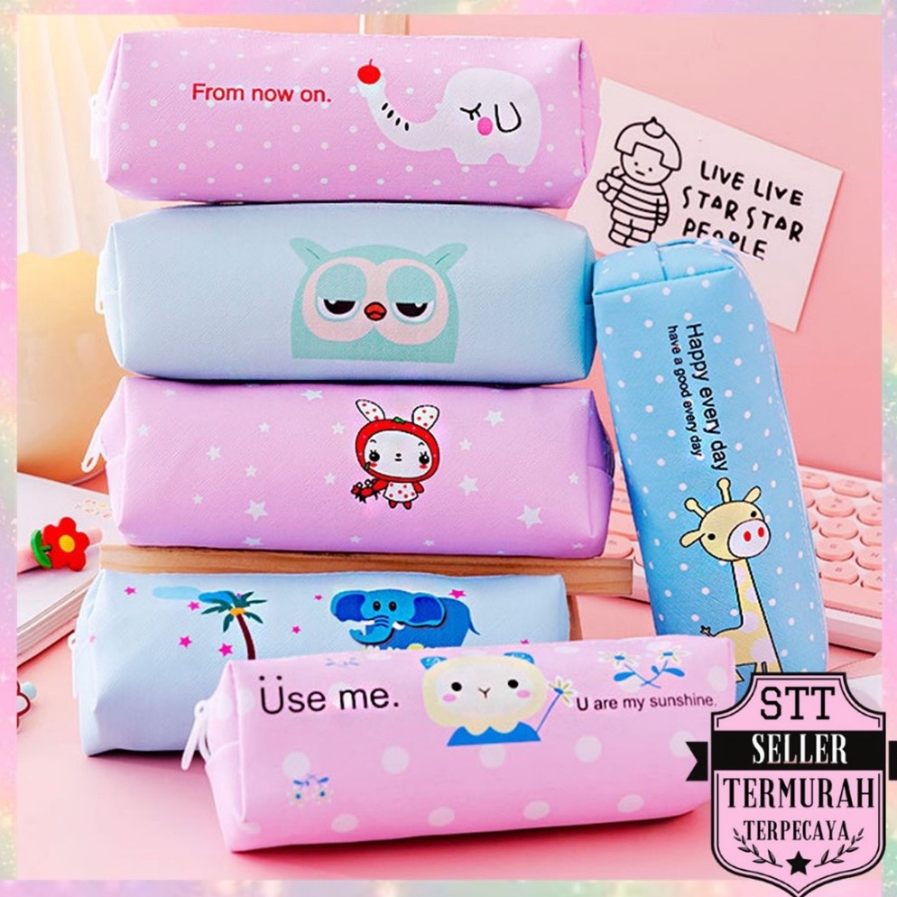 

Sale Stt Tempat Pensil Pulpen Karakter Hewan Lucu Kotak Pensil Serbaguna Motif Animal Dompet Pouch Make Up Kosmetik Wanita