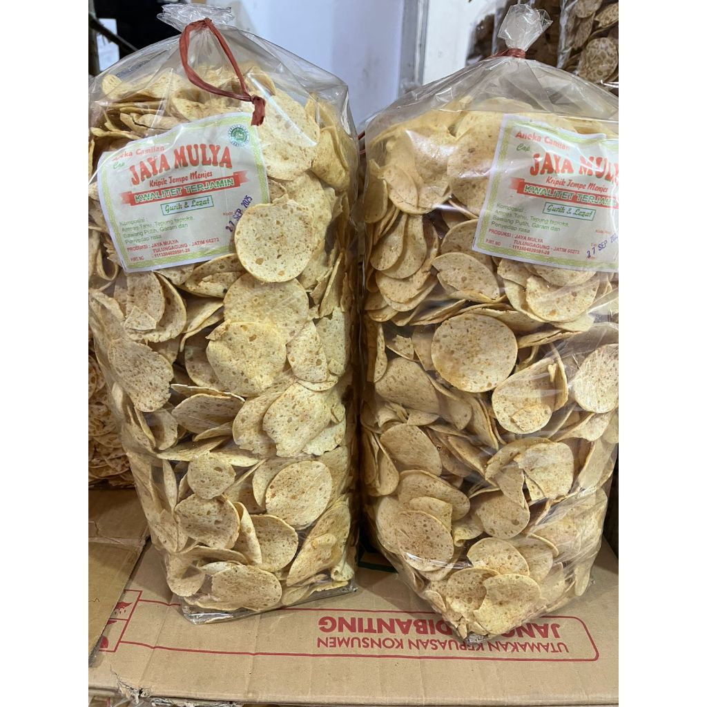 

KERIPIK TEMPE MENJES SAGU TERMURAH KEMASAN 1 KG