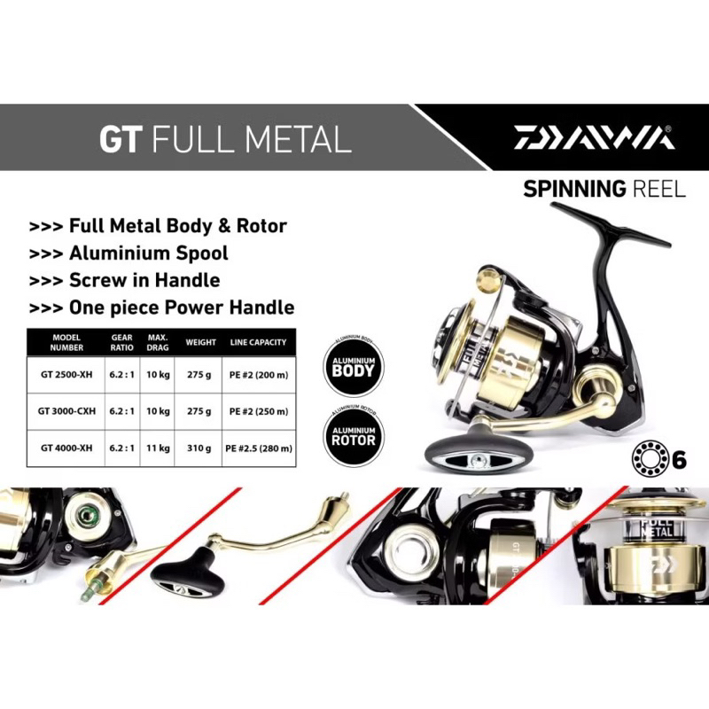 DAIWA GT 3000-CXH Reel pancing spinning