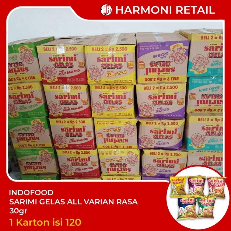 

Sarimi Gelas All Varian Rasa 30gr 1 dus isi 120