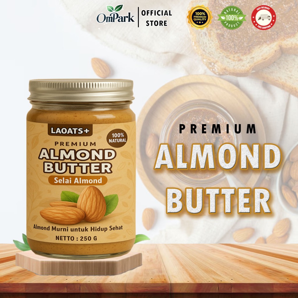 

Selai Almond Premium Almond Butter 250g Laoats+