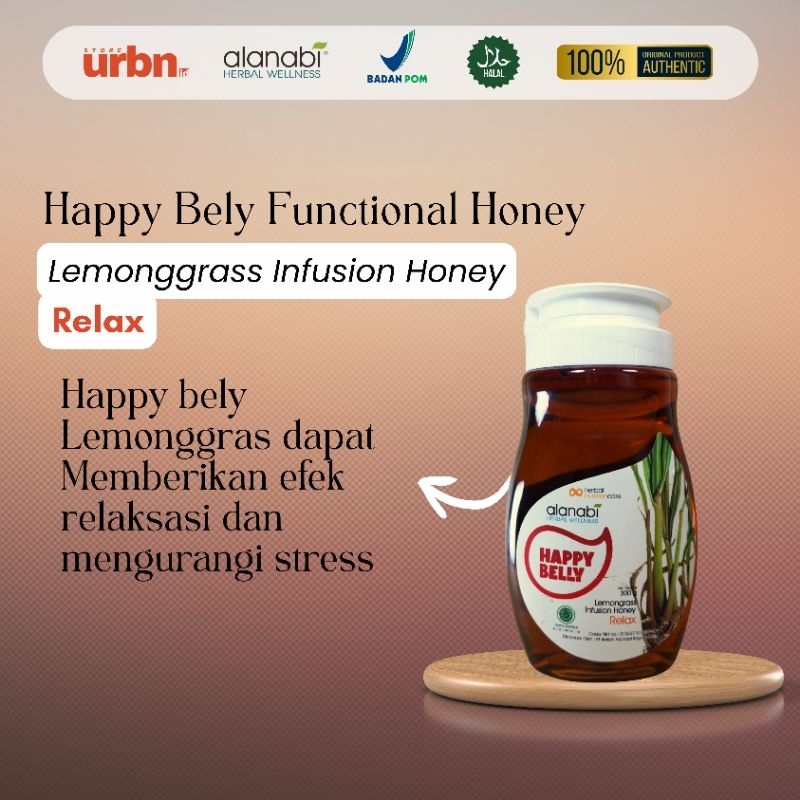 

Alanabi Happy Belly Lemongrass Indusion Honey (Relax)