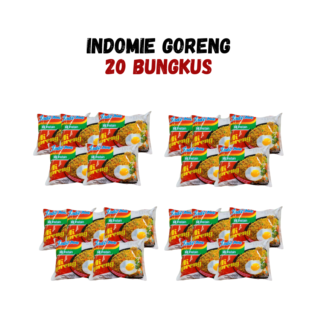 Indomie Goreng Klasik 20 Bungkus – Mi Instan Original Favorit untuk Stok Dapur dan Usaha Warung