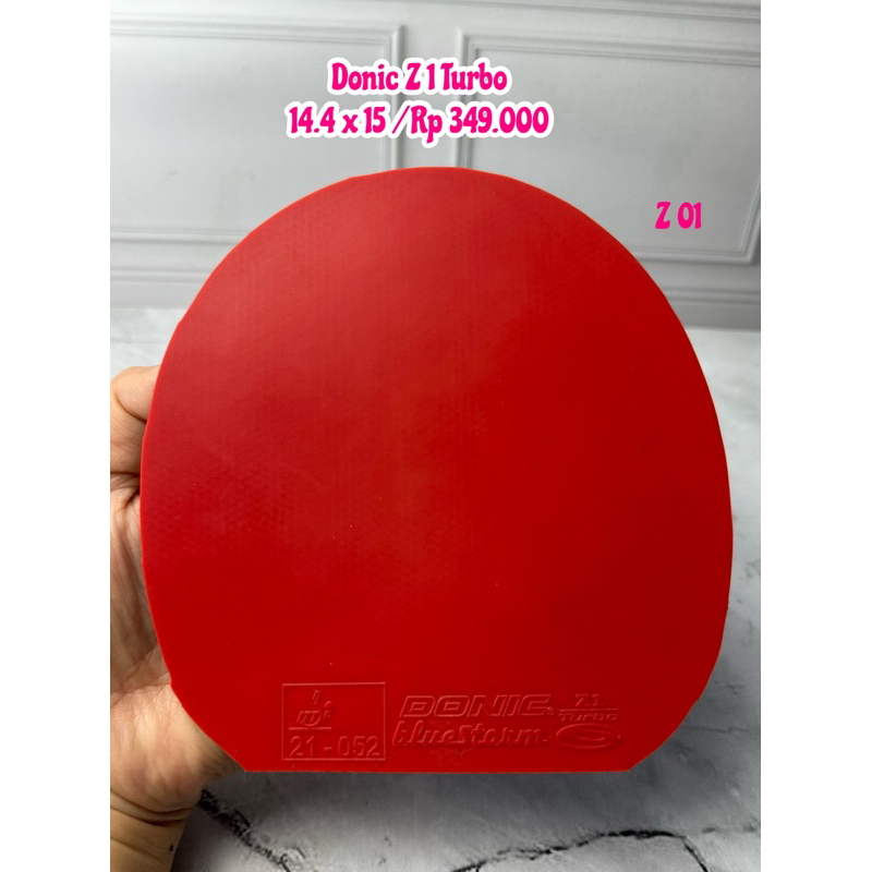 PROMO SECOND KARET PINGPONG TENUS MEJA DONIC Z1 TURBO MERAH