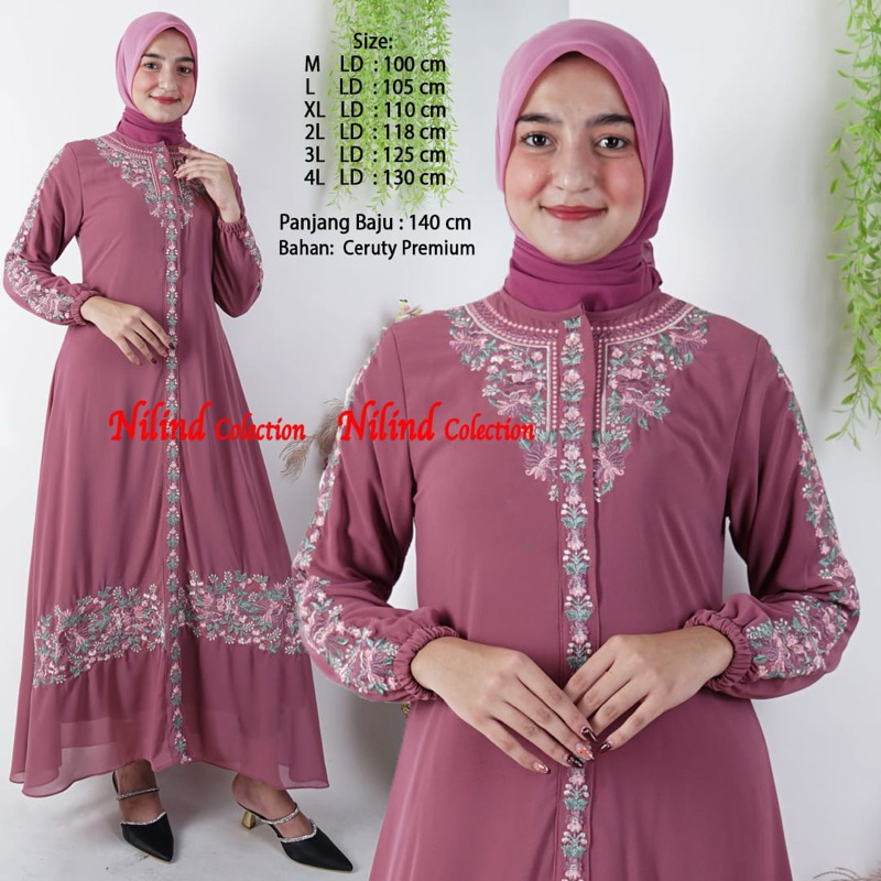 Gamis Ceruty Babydoll Premium | Gamis Ceruty Babydoll Bordir