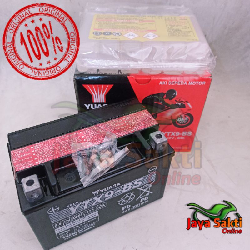 AKI KERING YUASA YTX9 - BS ASLI YUASA
