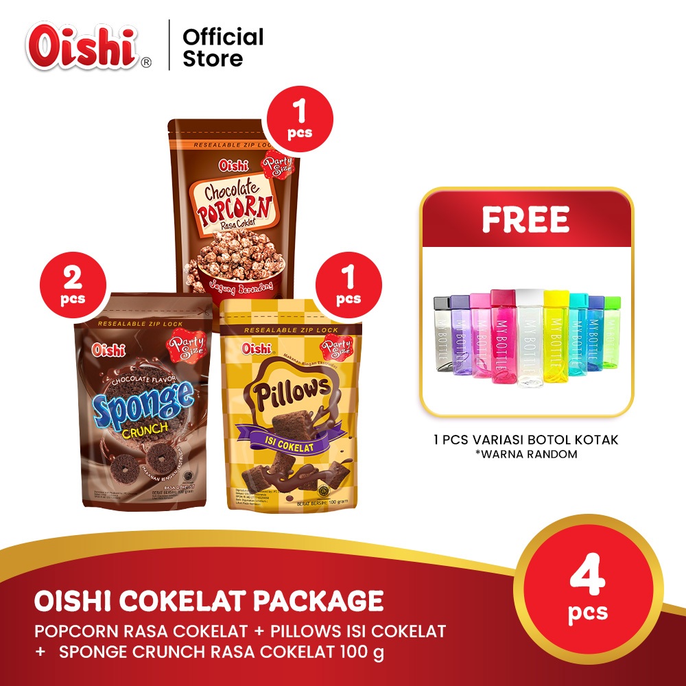 

Oishi Cokelat Package (4 pcs) + FREE Tumbler Kotak