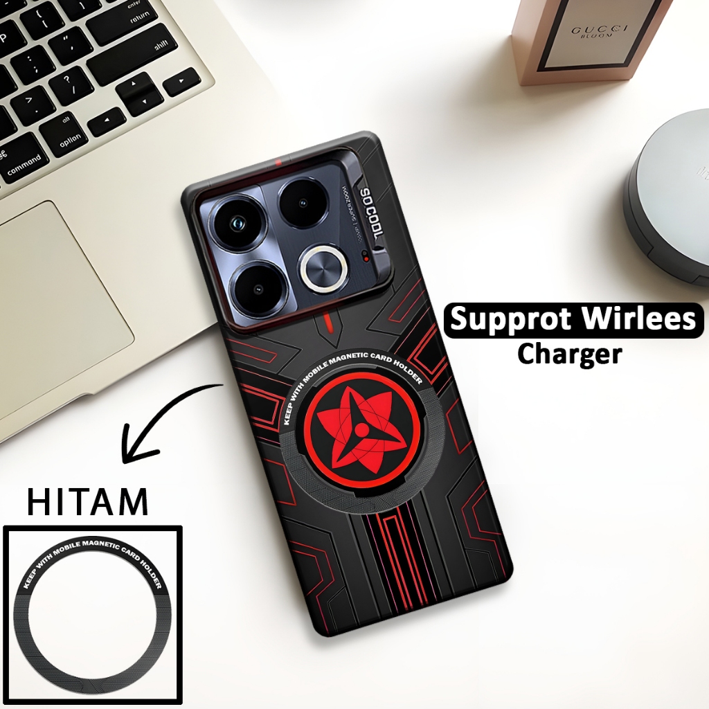 SoftCase So Cool Supprot Wireless Charger Motif Sharinggan Infinix Note 40s/Note 40 PRO/NOTE 40 / No