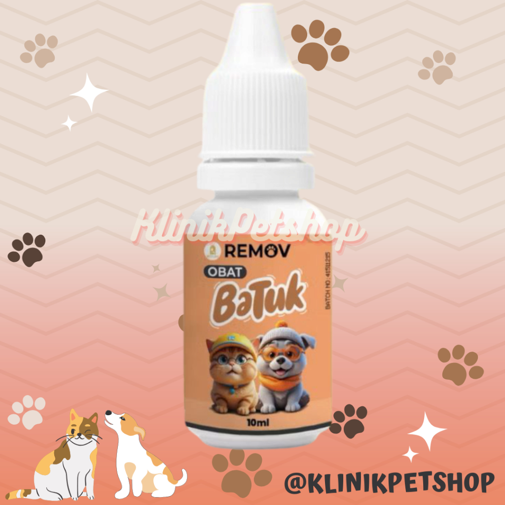 REMOV Obat Batuk Mengobati Batuk Pada Kucing dan Anjing 10 ml